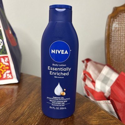 NIVEA Essentially Enriched Body Lotion, 72-Hour Moisturizer, 8.4 fl oz