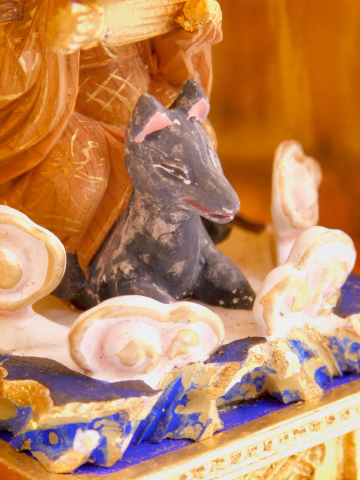 VTG Zushi Buddhist Goddess Dakini Travel Shrine Altar Mini Japan