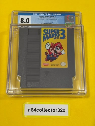 Super Mario Bros 3 (CGC 8.0, Rev. A, 1990, Beautiful!) Nintendo NES not PSA WATA