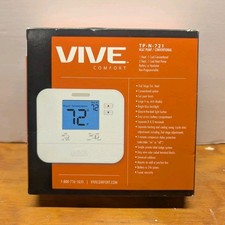 VIVE TP-N-721 Non-Programmable Thermostat Whi...