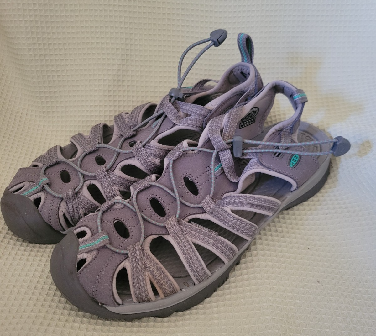 Sandalo Keen donna Med grigio verde pavone sussurro escursionismo spiaggia sport 11