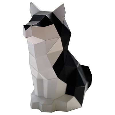 Mayde AskCreative 3D Puzzles, DIY Dog Puzzle for Adults & Students (Black Shiba