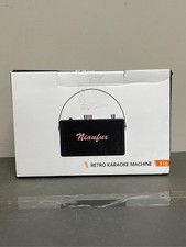 Karaoke Machine, Retro-Design Speaker with 2 Wireless Microphones for Adults  K