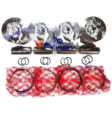 4TN100-RJF 4TN100TE 4TN100TL Piston Kit Ring For Yanmar Engine John Deere 244E