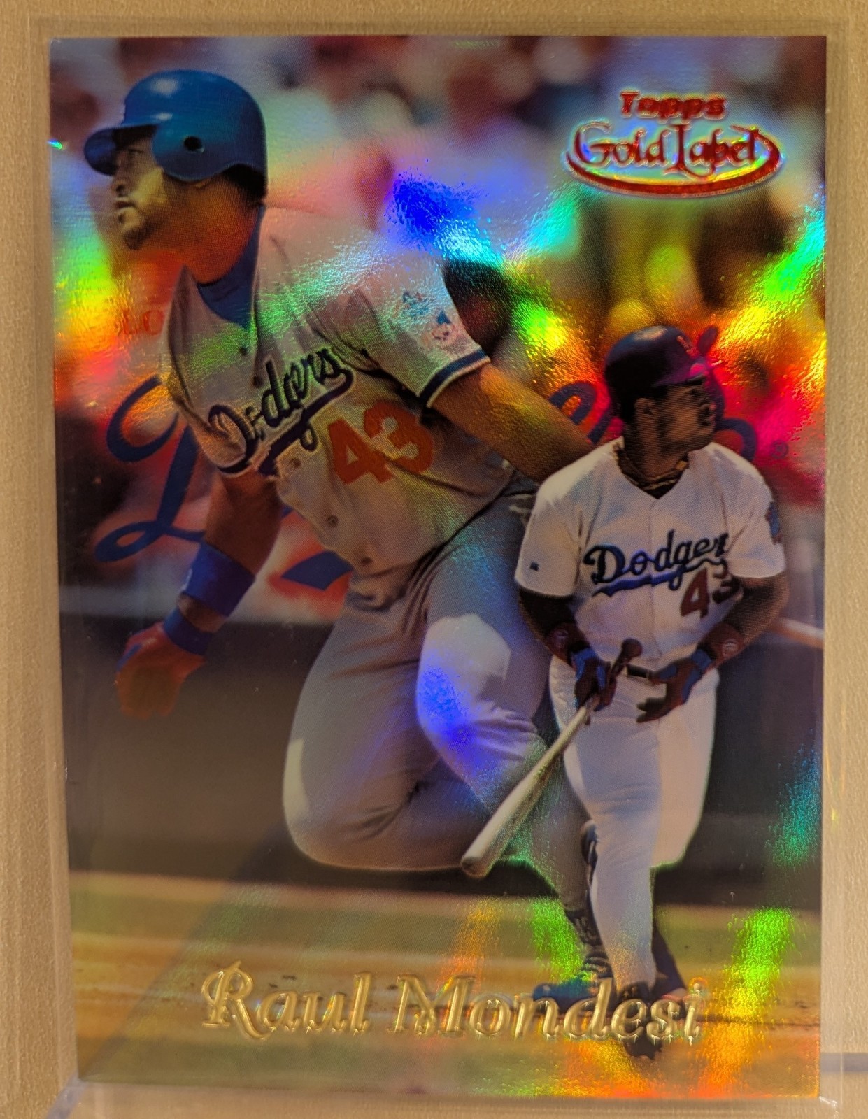 1999 Topps Gold Label RED CLASS 3 #61 Raul Mondesi Dodgers RARE PARALLEL /25