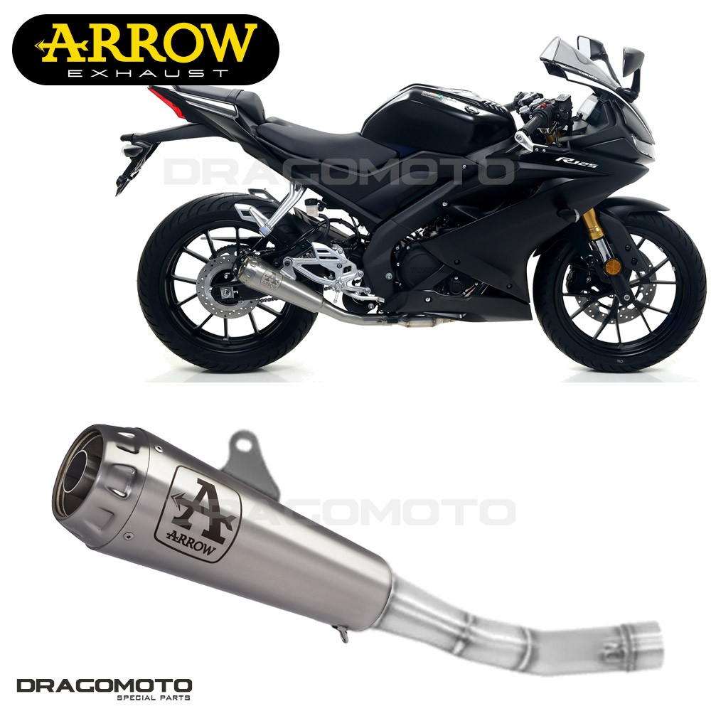 Silencieux ARROW Nichrom YZF R125 pour libérer les gaz moteur
