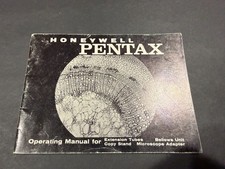 Honeywell Pentax Camera Instructions....Free Shipping