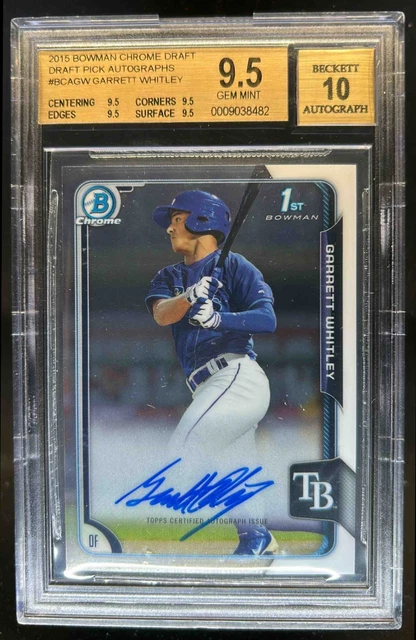 2015 Bowman Draft Garrett Whitley Chrome Auto 1. #BCA-GW BGS 9,5/10