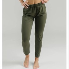 ZYIA Active Everywhere Tapered Drawstring Lightweight Pants Green Size Large