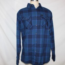 Dixxon Men  s XL Snap-on Tools Blue Plaid Mechanic Flannel Shirt Limited Edition