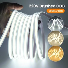 220V COB LED Strip Lights Flexible Selfadhesive Tape Home Light Waterproof IP67