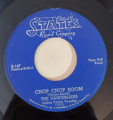 Danderliers  CHOP CHOP BOOM /MY AUTUMN LOVE  (R&B 45) #147 PLAYS VG+ TO VG++