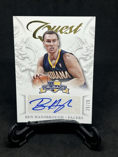 2012-13 Panini Crusade #55 Ben Hansbrough Rookie Quest Gold Auto #/25