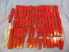 LOT OF 77 ANDERSON POWERPOLE CONNECTORS RED  7 CONTACTS LARGE HIGH POWER