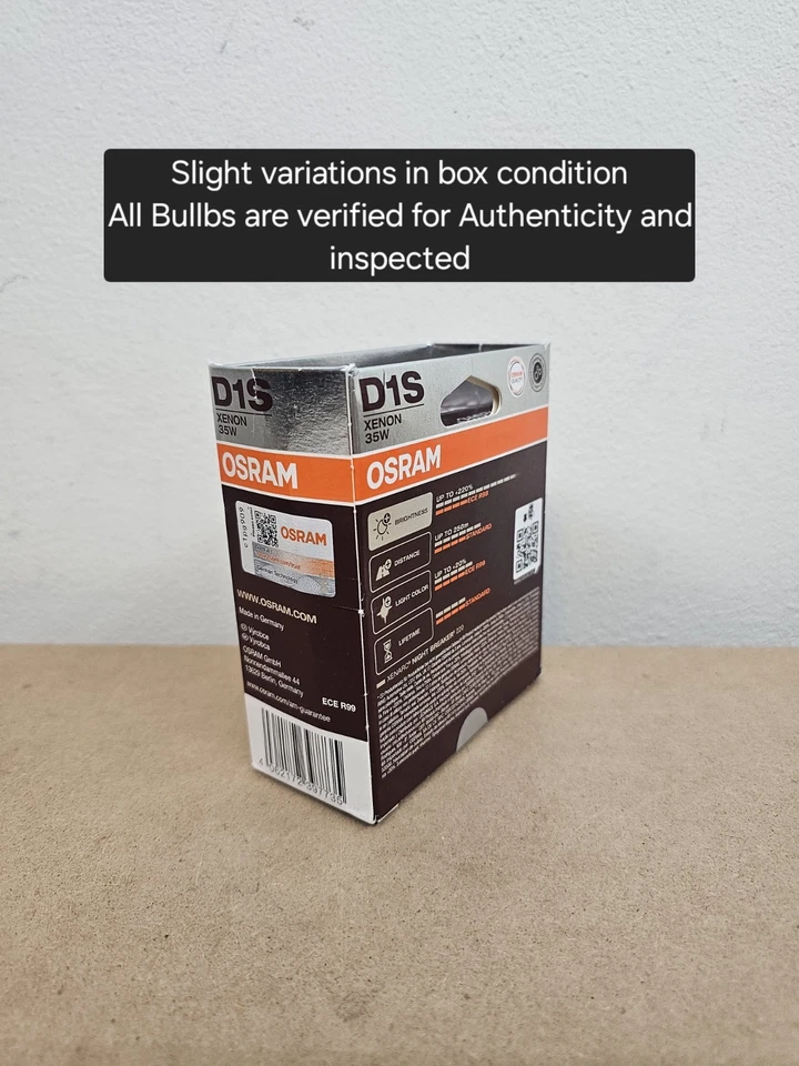 D1S Osram 66140XN2 Night Breaker 220 HID Xenon Headlight Bulbs | Pack of 2 - Image 3 of 4