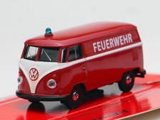 1/64 Schuco Volkswagen2 Box Van T1 1963 Fire Engine 45-201-6100