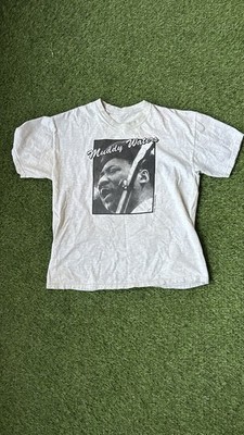 Vintage Muddy Waters T-Shirt Hanes Beefy-T Large 90s Blues Music MOJO Medium