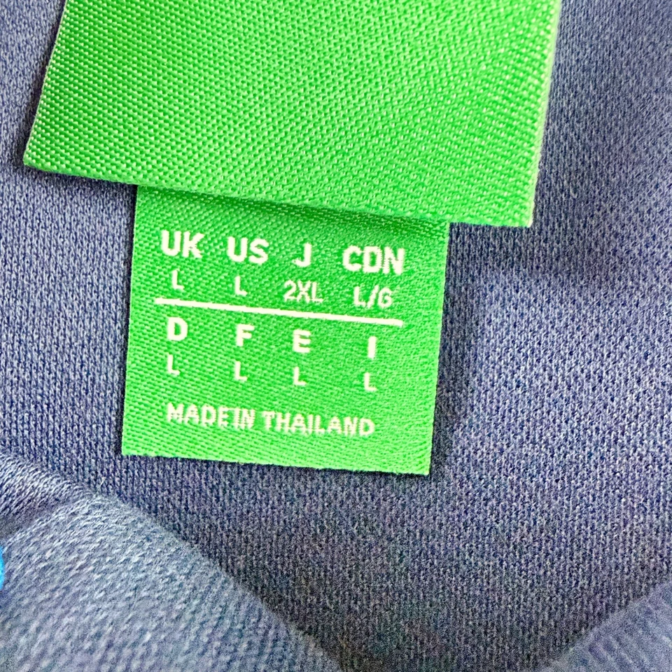 ADIDAS Originals Twistknit Trefoil Polo Shirt Shirt Size L Mens Blue - Image 4 of 4