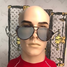   AUTHENTIC GUCCI GG0423S 010 SUNGLASSES   HAVANA BLUE GREY FRAME  