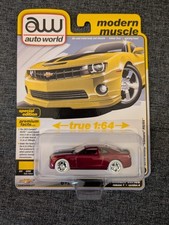 Auto World ULTRA RED Chase 2010 Chevy Camaro RS/SS 1:64 184A