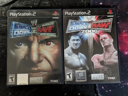 Bundle Lot of WWE SmackDown vs. Raw PS2 CIB AND TESTED