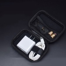 5Pcs Cable Storage Box Zipper Case for Charger Headphone Assorted Color
