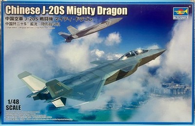 *US/CA Stock* Trumpeter 05864 Chinese J-20S Mighty Dragon Brand New Complete Kit