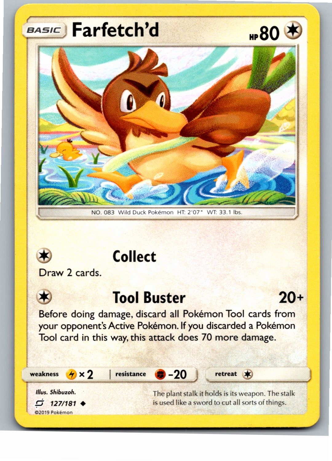 Farfetch'd Uncommon SM - Team Up 127/181