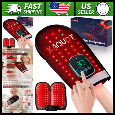 Cordless Red Light Therapy Glove for Hand, 112 LED Pain Relief Device