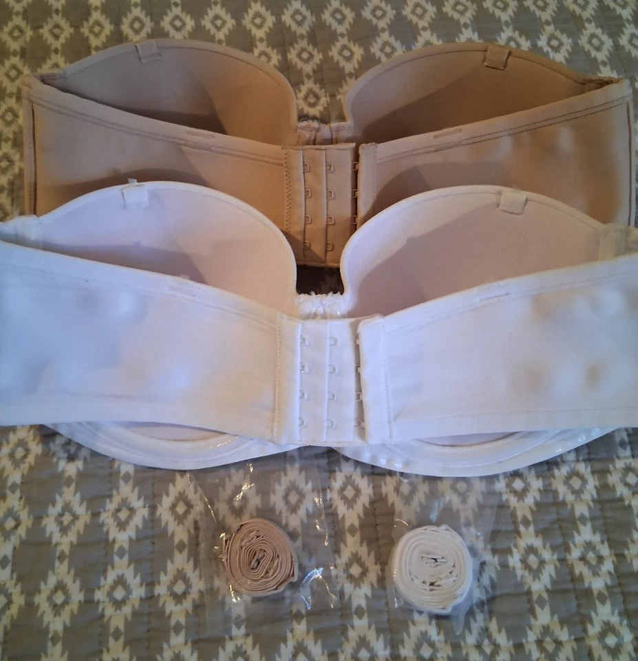 Vanity Fair Women's Beauty Back Smoothing Strapless Bra 38B -  White Nude 74380 - Image 4 of 4