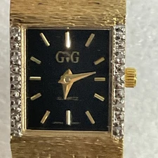 Vintage G ‘n G Quartz GNG Gold Toned Watch Montgomery Wards