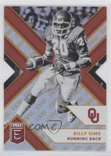 2018 Panini Elite Draft Picks Status Orange Die-Cut Billy Sims #11 a8x