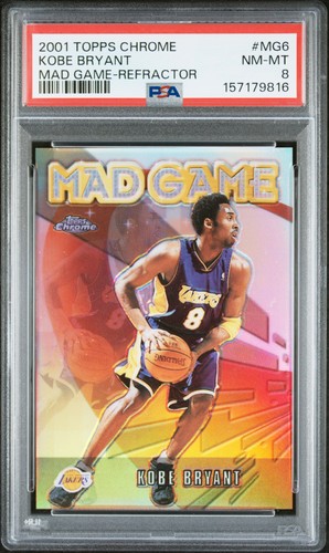 Kobe Bryant [Refractor] #MG6 2001 Topps Chrome Mad Game card