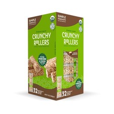 Organic Brown Rice Crunchy Rolls - Healthy Puffed Snack for Adults  Kids