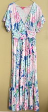 Lilly Pulitzer Jessi Midi Dress in Peony for Your Thoughts Sz Medium