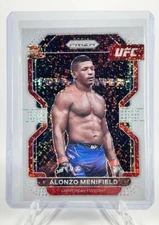 2022 Prizm UFC Alonzo Menifield RC Card Rookie White Sparkle Prizm SSP /20