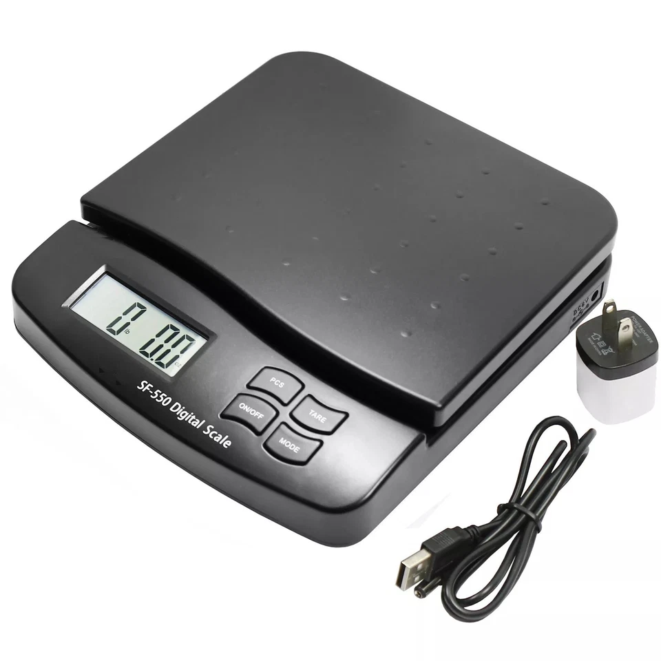 66LB x 0.1oz Digital Postal Shipping Scale SF-550 V4 Desktop Scale Black - Image 4 of 4