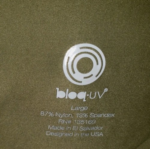 BloqUV Women's UPF 50+ Compression Leggings Crop top Mixed LOT Set Army Green - Picture 3 of 18