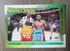 2020-21 Panini NBA Hoops - Jersey Swap Purple Explosion #8 B. Adebayo, D.M. -Bs2