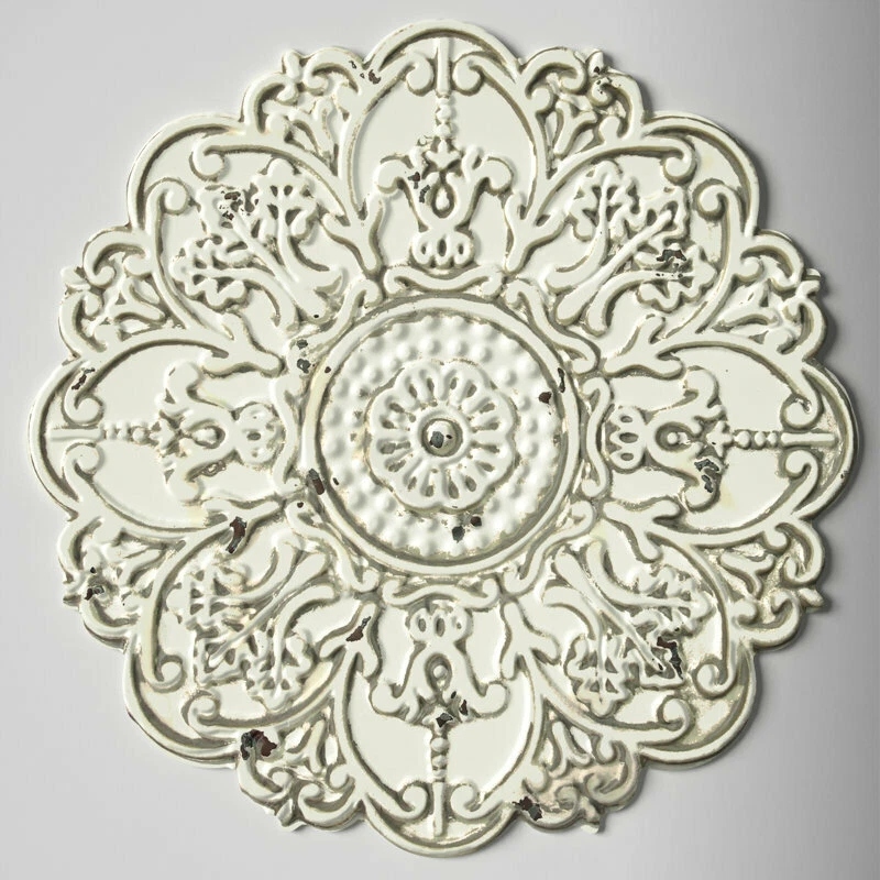 Share 146+ distressed white medallion wall decor super hot seven.edu.vn