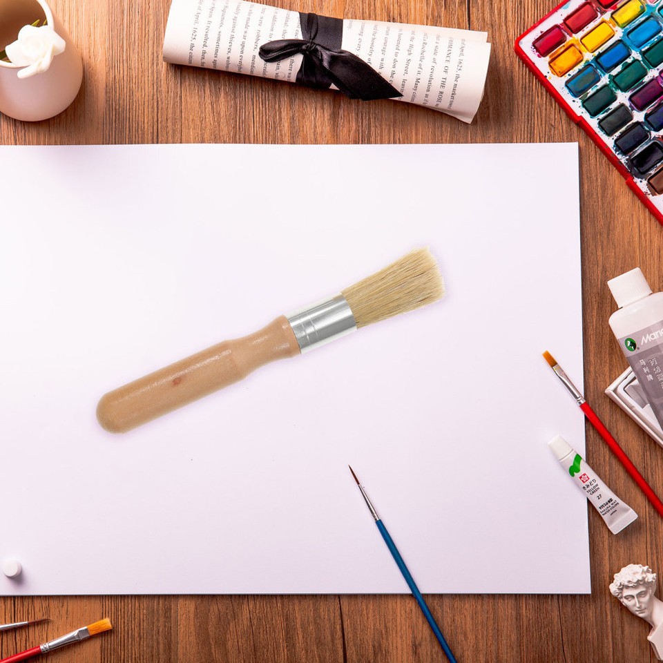 2 Pcs Hairbrush Cleaning Tool Watercolor Drawing Bulk Chalk Paint Oil