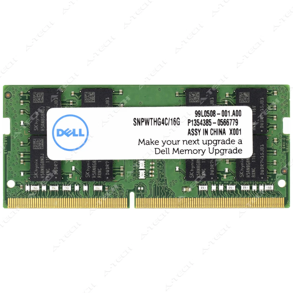 Memoria RAM para computadora portátil Dell 16 GB DDR4-3200 SODIMM SNPWTHG4C/16G AA937596 WTHG4 0WTHG4