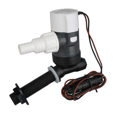 Commodore CM-E31-1100L 1100 Gph Angled Livewell Pump - 12v (cme311100l)
