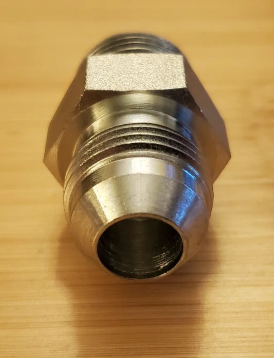 (Bag of 25) 6400-08-08 ORB 1/2" to JIC 1/2" Hydraulic Straight Connector Fitting - Image 4 of 4