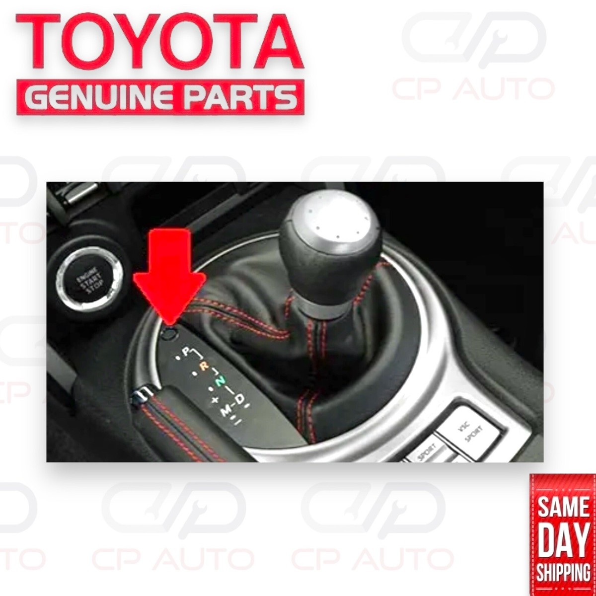 17 - 20 TOYOTA 86 SHIFT LOCK CAP COVER TRIM SHIFTER RELEASE BUTTON