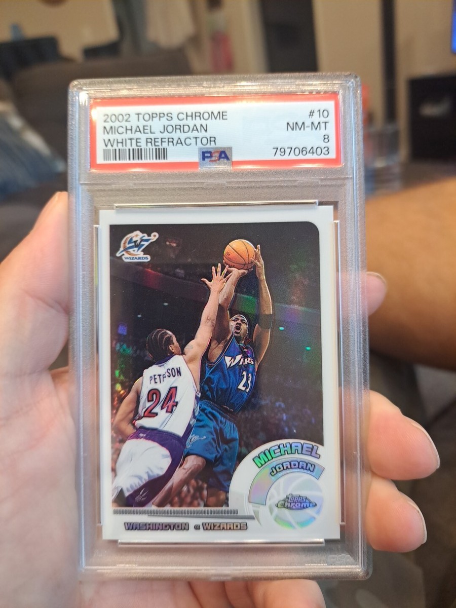 2002 TOPPS CHROME WHITE REFRACTOR MICHAEL JORDAN /249