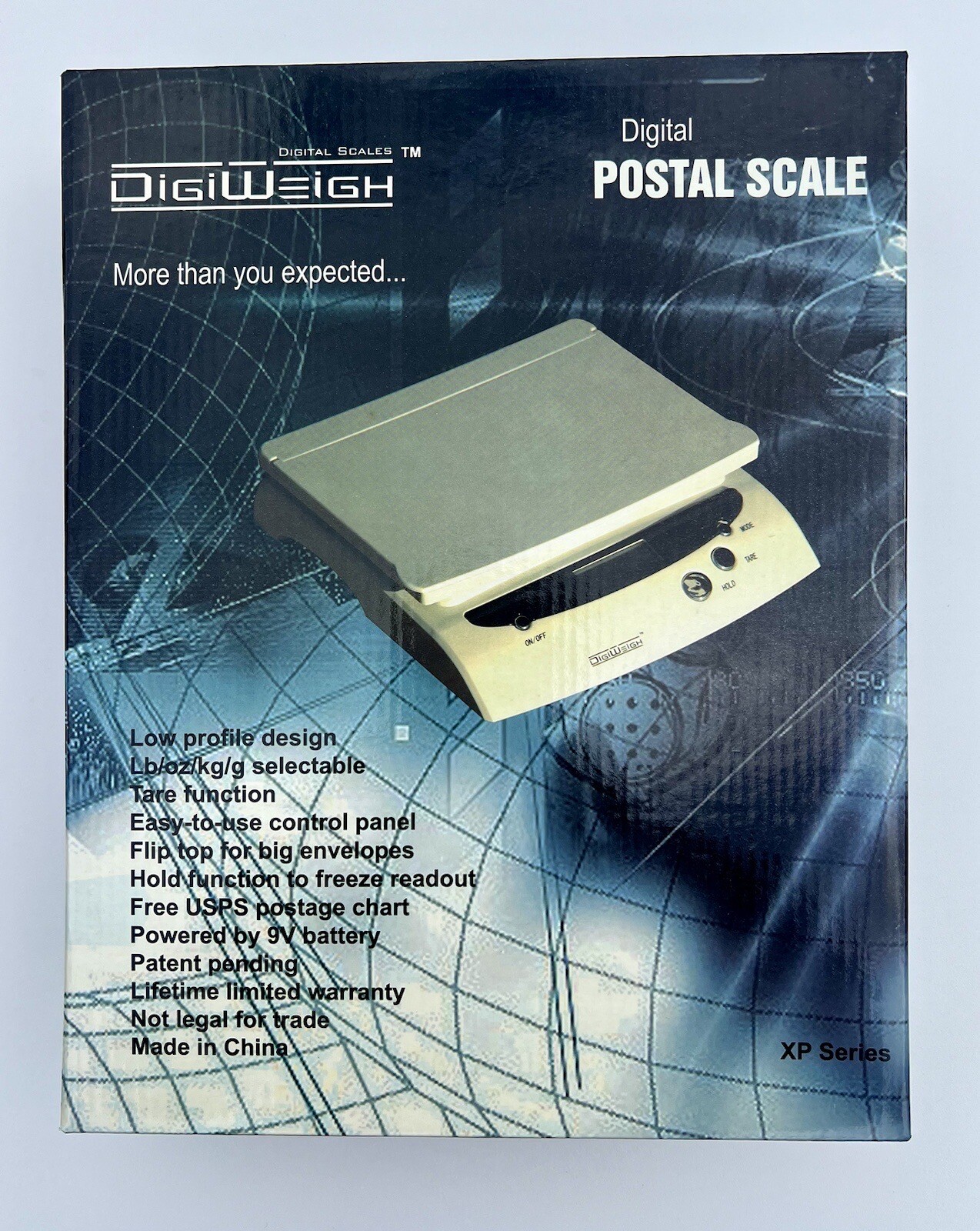 Digiweigh Digital Postal Scale Black XP Series New In Box 36 Lb AC or
