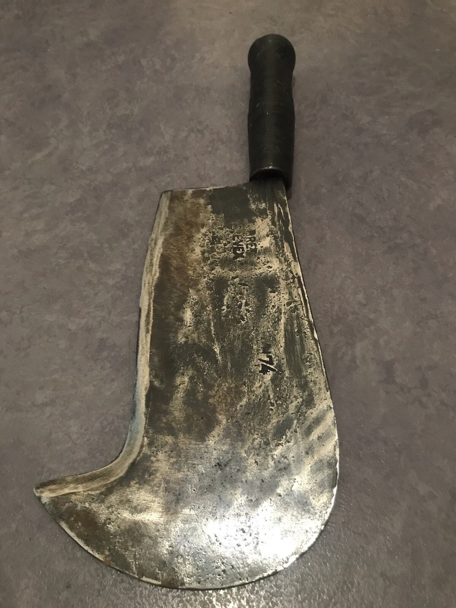 Outil Ancien – Serpe à Talon Croissant Bret A38 – Vigneron, Métier D'autrefois