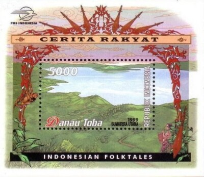 #ad Indonesia #MiBl142 MNH 1999 Folk Fairy Tales Danau Toba 1829 $2.99