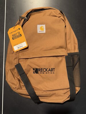 NWT Carhartt Brown Canvas Backpack CB0411 Water/Rain Defender 18''x12''x6'' 21L 